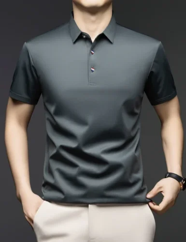 Men's Solid Color Short Sleeve Work T-Shirt