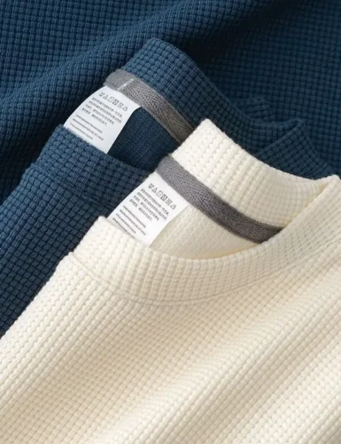 Men's Waffle Crew Neck Short Sleeve T-Shirt